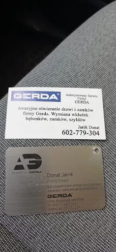 DONALD awaryjne otwieranie drzwi Gerda ,serwis oraz montaż zamków i drzwi Gerda ślusarz Janik Donat